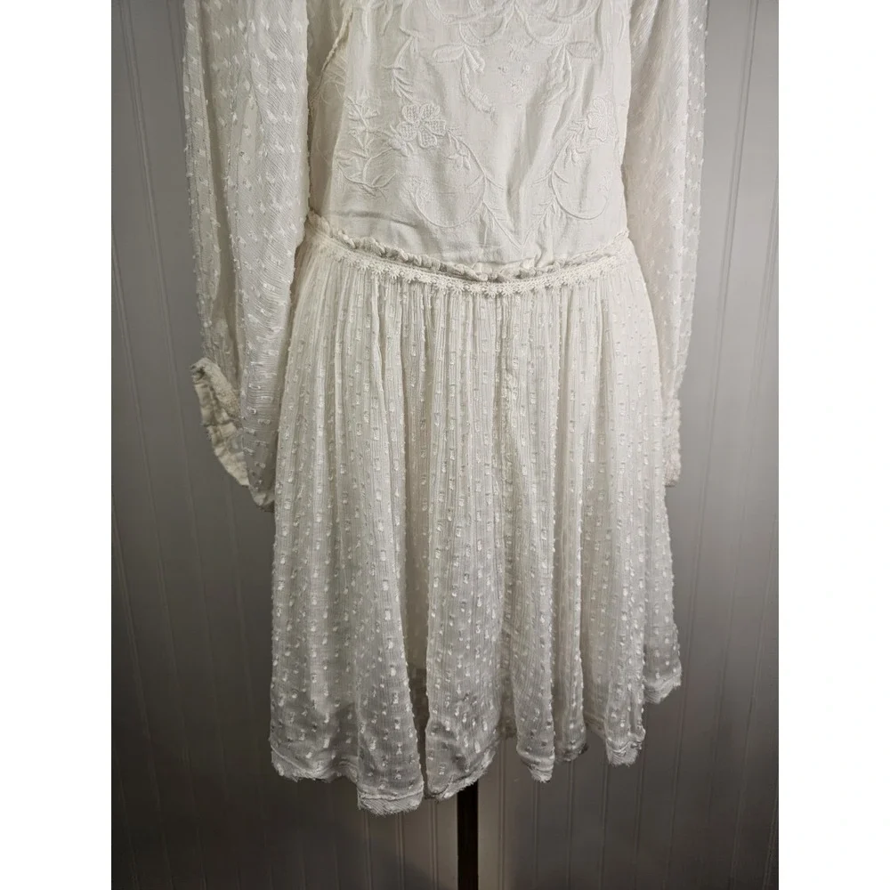Free People Bohemian Ethereal Cottage Sweet Dreams Mini Dress Women's S NWT